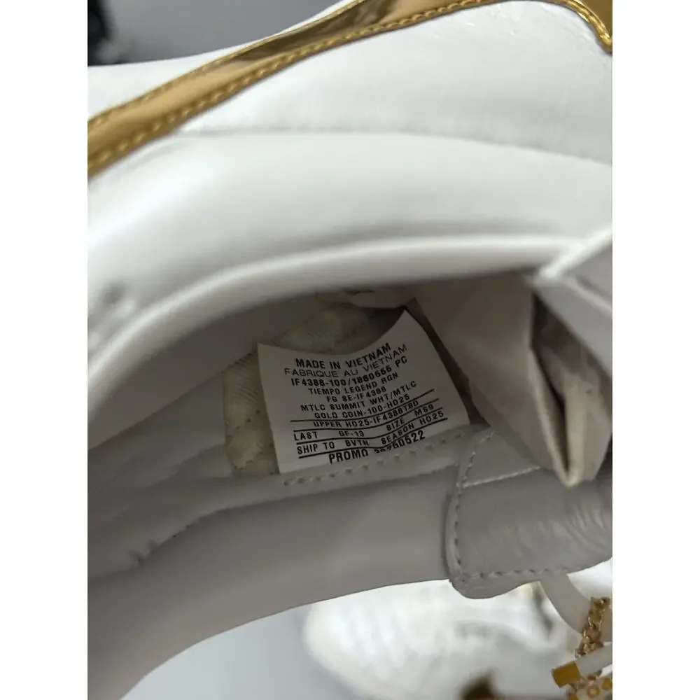 SAMPLE Nike Tiempo Legend SE FG Ronaldinho 10 Touch of Gold White Gold RARE